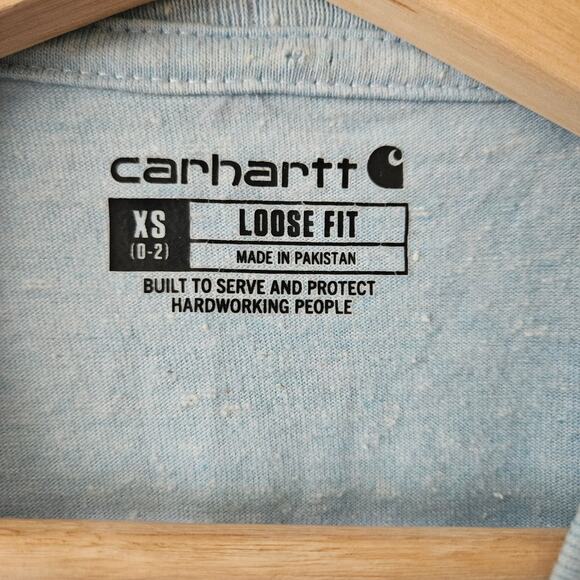 Carhartt Women's Loose Fit Heavyweight Short-Sleeve Pocket T-Shirt XS (0-2) - Picture 3 of 4